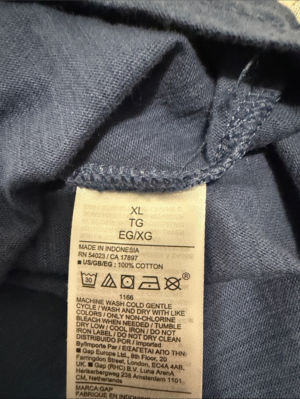 GAP Navy Blue Side-Tie Short Sleeve Tee Dress - Picture 7 of 7